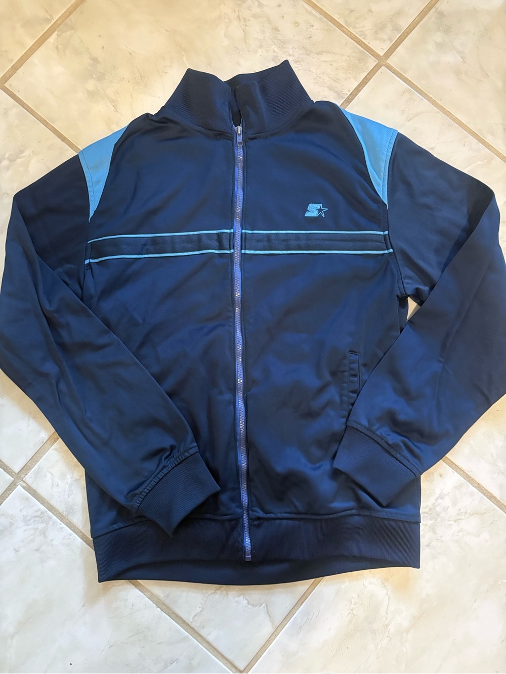 STARTER Navy Jacket with Light Blue Accents